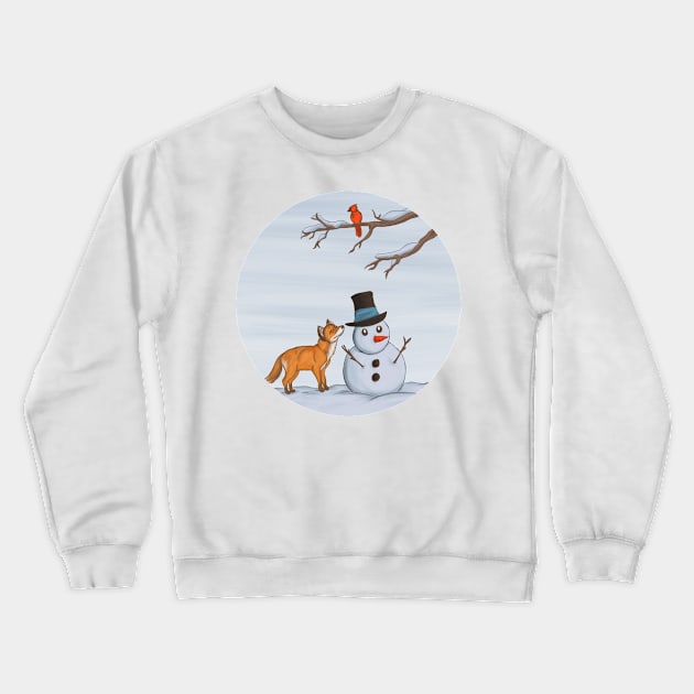 A Quiet Snow Day Crewneck Sweatshirt by SakuraDragon